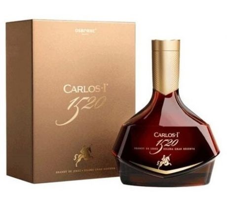 Carlos I. 1520 Brandy de Jerez Solera Gran Reserva 41,1% 0,7 l (kartón)