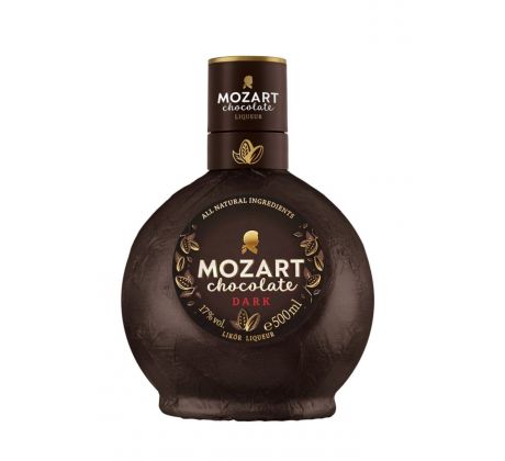 Mozart Dark Chocolate 17% 0,5 l (čistá fľaša)